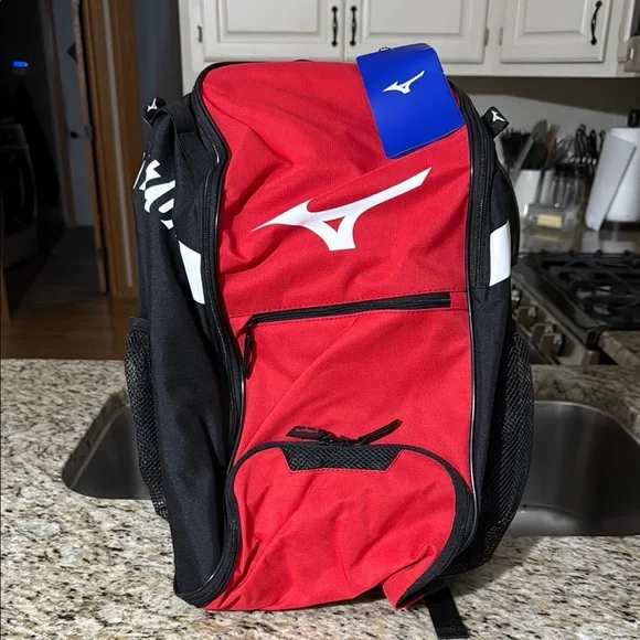 Mizuno Red and Black Athletic Backpack - Picture 1 of 1